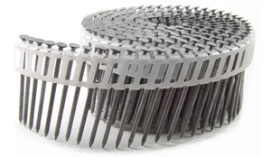 PLASTIC OR WIRE 15° FRAMING & SIDING COIL NAILS