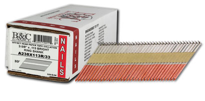 33° OFFSET HEAD STRIP PAPER TAPE COLLATED, SMALL PACK