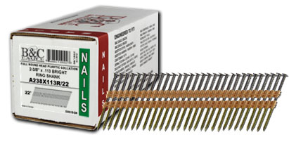 22° FULL ROUND HEAD PLASTIC COLLATED, SMALL PACK
