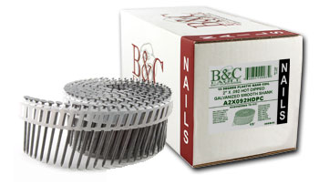 PLASTIC OR WIRE 15° FRAMING & SIDING COIL NAILS, SMALL PACK